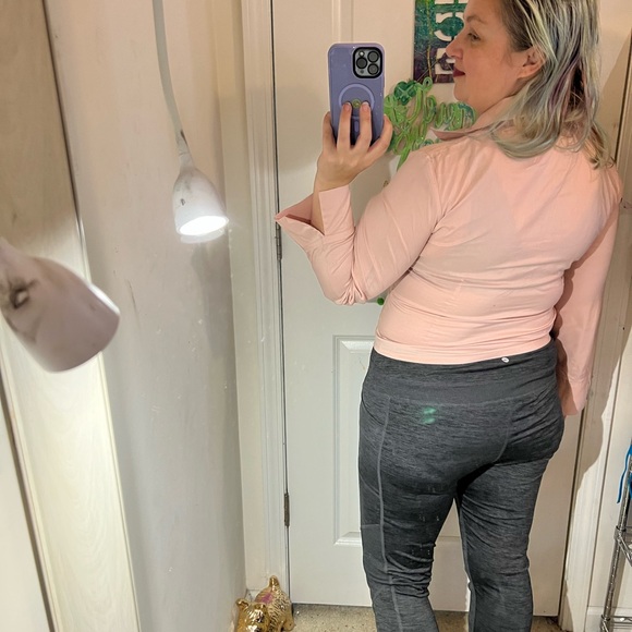 BIBA LIGHT PINK TOP ZIP UP FRONT VGUC SUPER CUTE M MEDIUM 38 ADORABLE - Picture 4 of 14